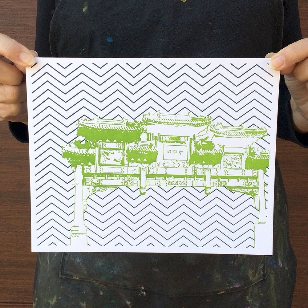 Washington D.C. | Friendship Archway in Chinatown | Letterpress 8