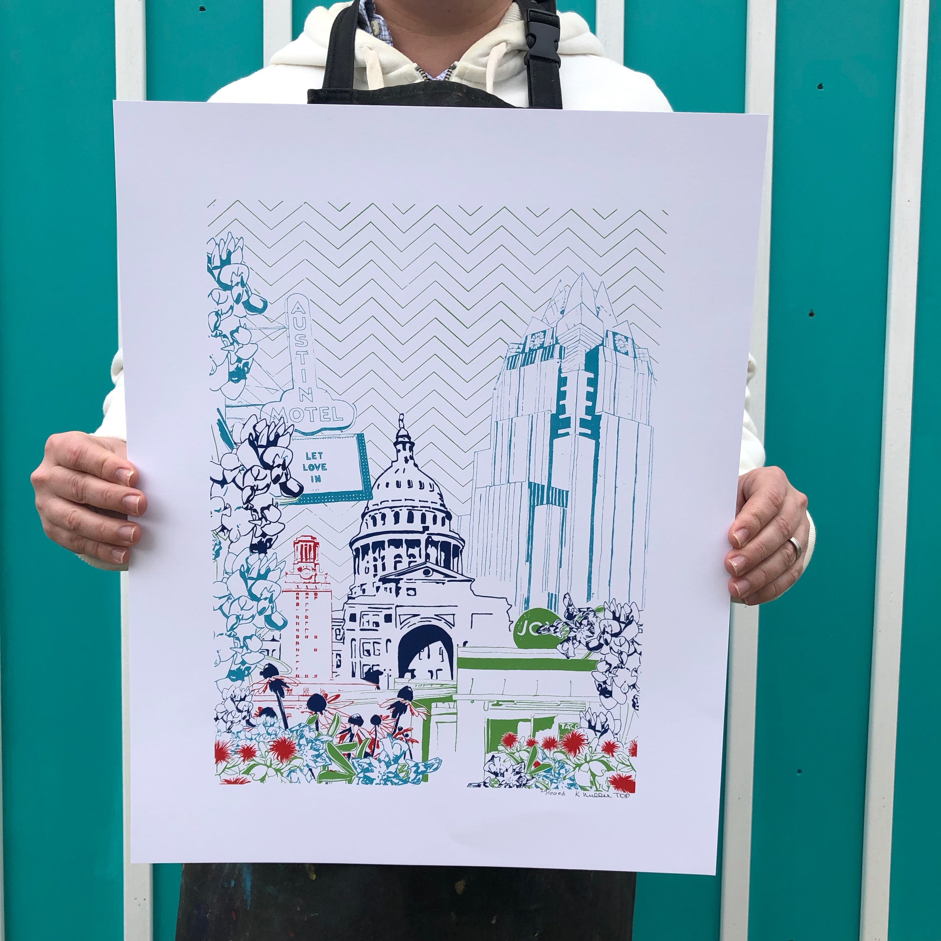 Austin Texas | ATX Live | Limited Edition Silk Screen 16