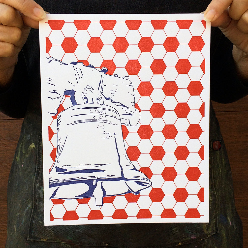 Philadelphia | Liberty Bell | Letterpress 8
