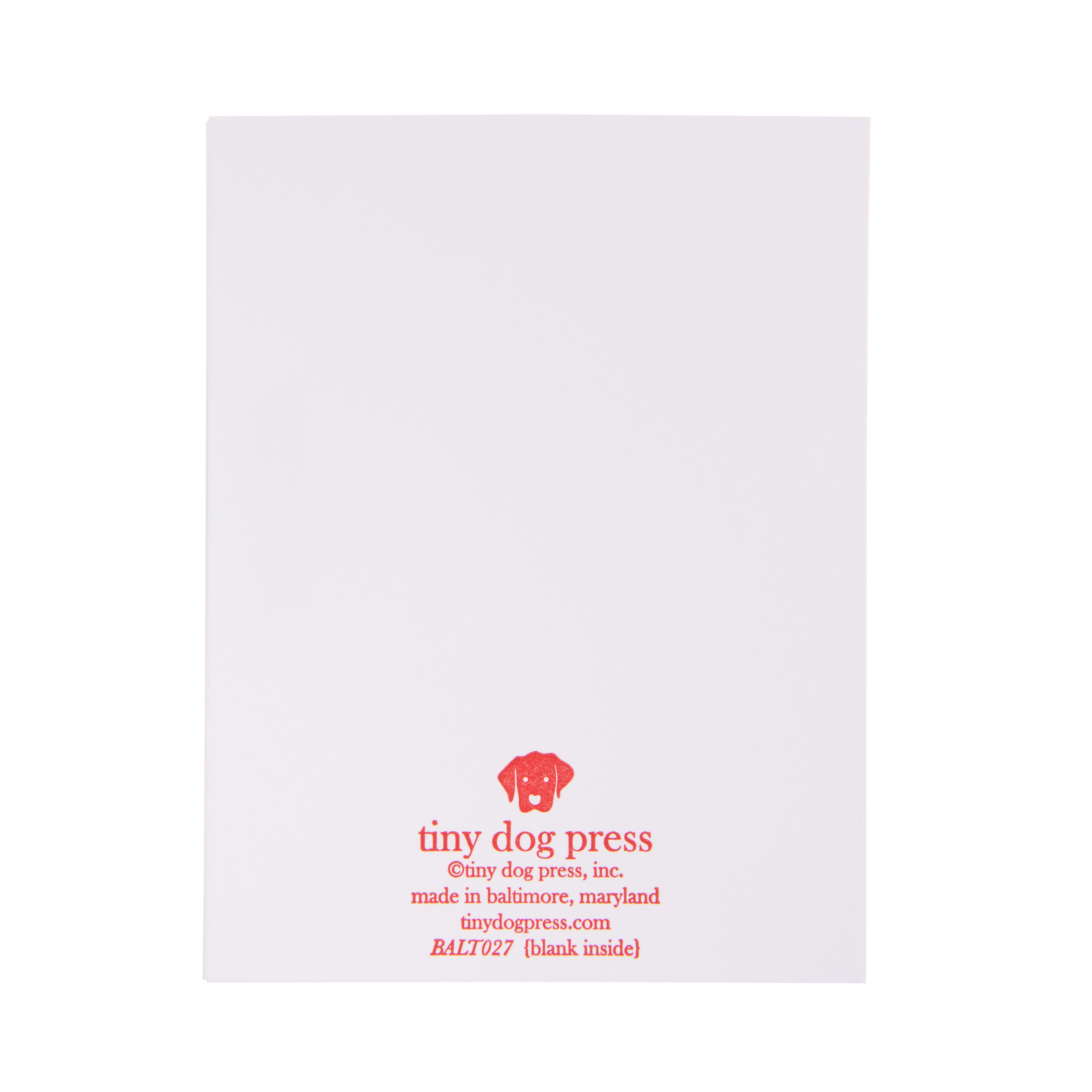 Baltimore Maryland | City Snow Globe | Letterpress City Card