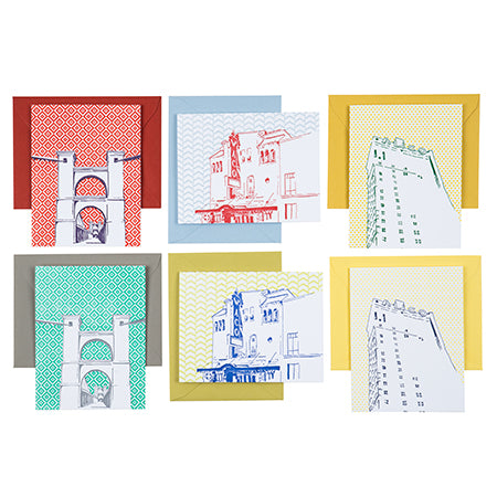 Waco Texas | Waco Landmarks Pack of 6 Cards | Letterpress City Cards