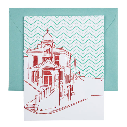 Ellicott City Maryland | Fire House Museum | Letterpress City Card