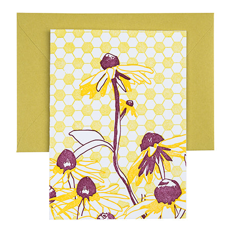 Black Eye Susan | Letterpress Floral Card