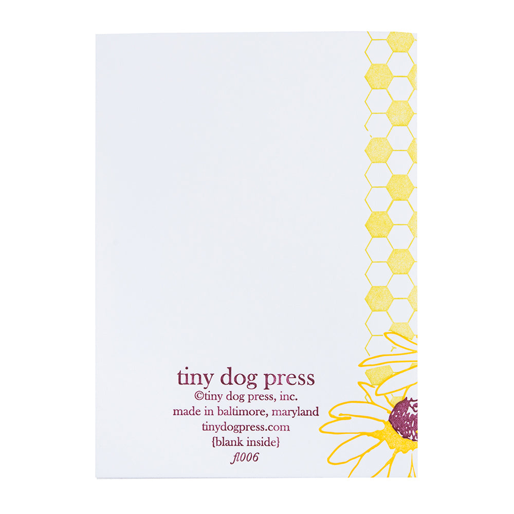 Black Eye Susan | Letterpress Floral Card