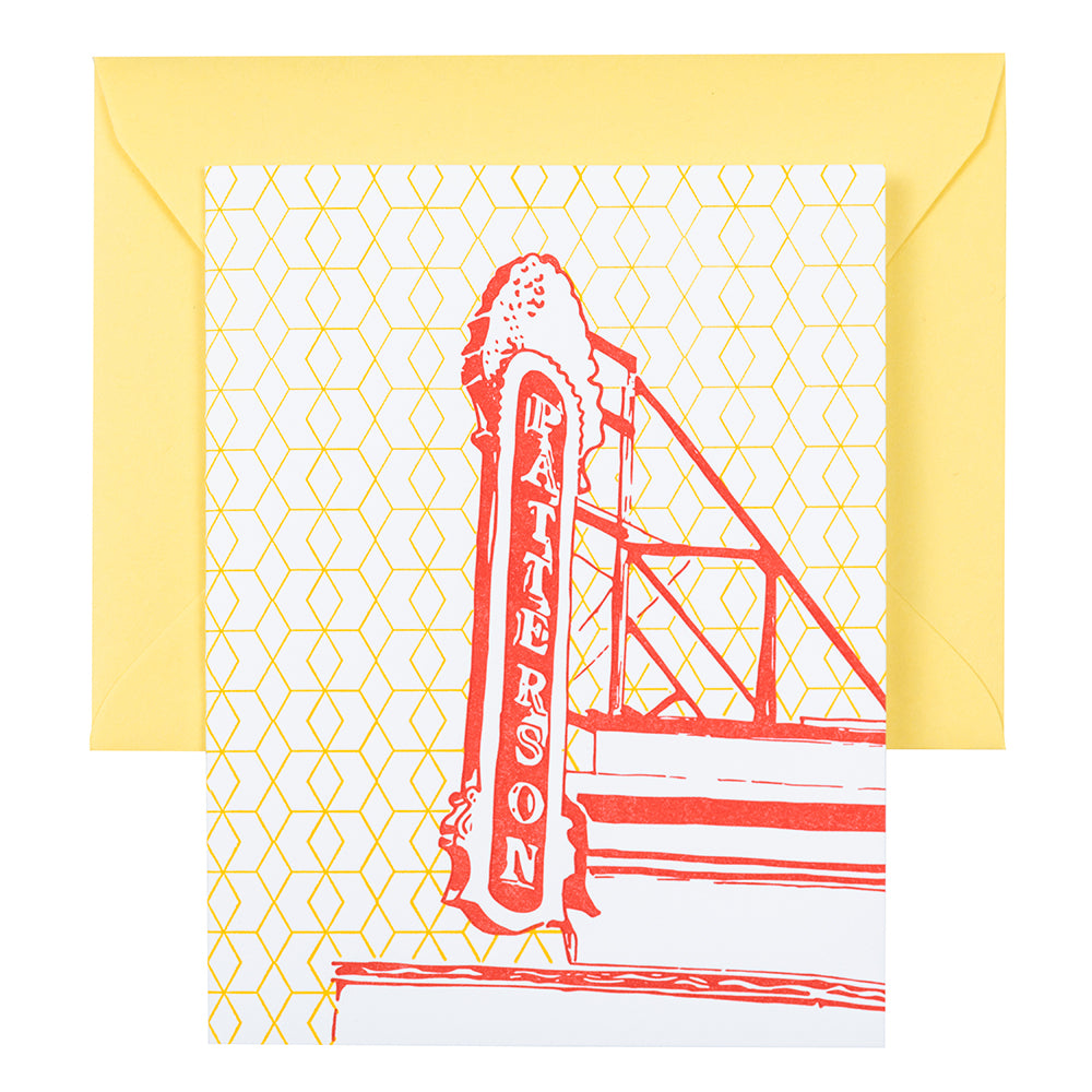 Baltimore Maryland | Creative Alliance | Letterpress City Card
