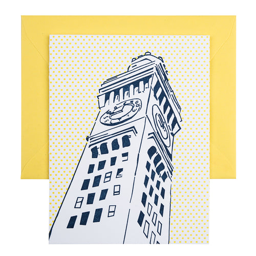 Baltimore Maryland | Bromo Seltzer Tower | Letterpress City Card