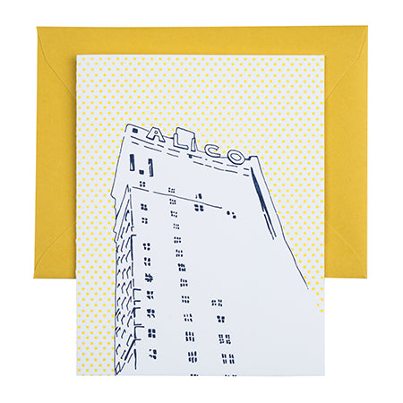 Waco Texas | ALICO Building | Letterpress City Card