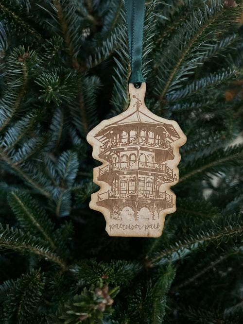 Baltimore Maryland | Patterson Park Observatory | Wood Ornament