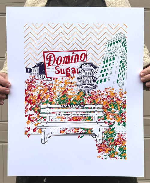 Baltimore Maryland | Charm City Revisited | Limited Edition Silk Screen 16" x 20" poster