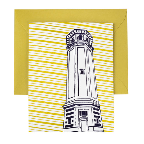 Baltimore Maryland | Roland Water Tower | Letterpress City Card