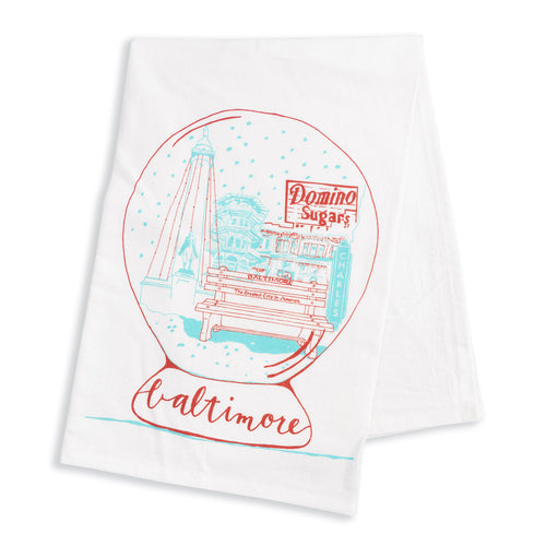 Baltimore Maryland | City Snow Globe | tea towel