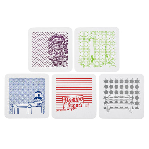 Baltimore Maryland | Icons | Letterpress Coasters Package of 5