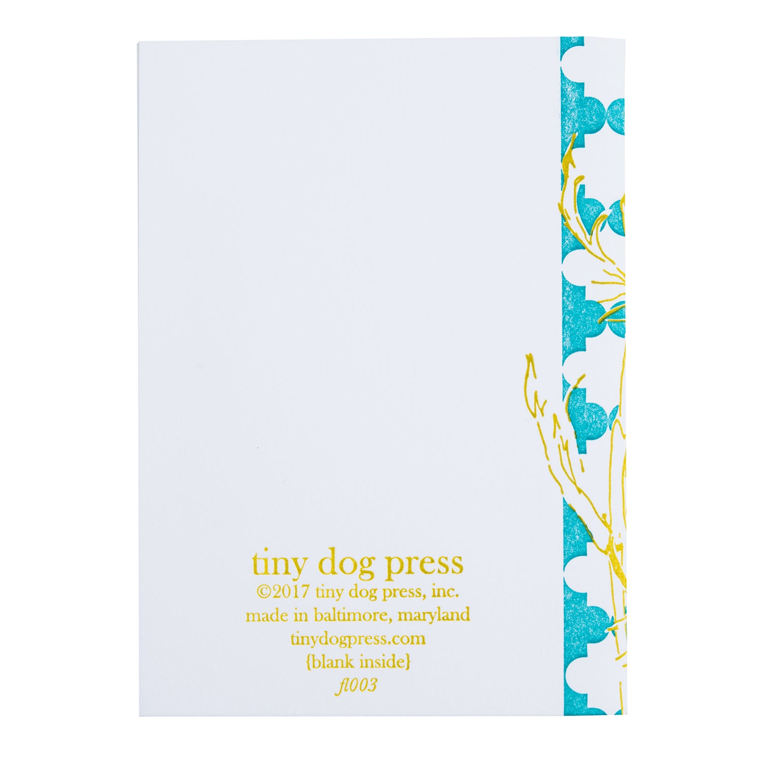 Thistle | Letterpress Floral Card