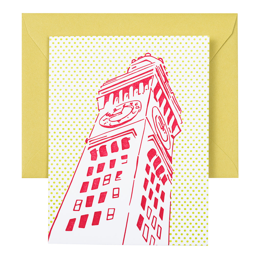Baltimore Maryland | Bromo Seltzer Tower | Letterpress City Card