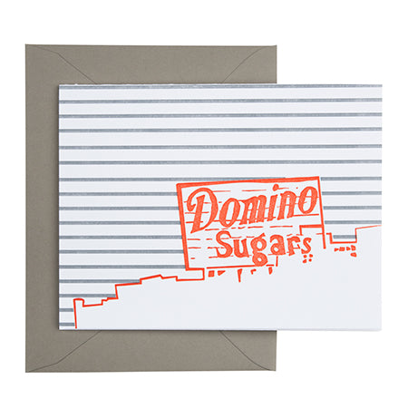Baltimore Maryland | Domino Sugars Factory | Letterpress City Card